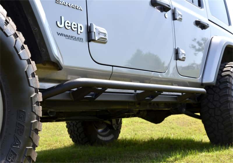 N-Fab — N-Fab Trail Slider Steps 07-17 Jeep Wrangler JK 4dr - SRW - Textured Black - view 2