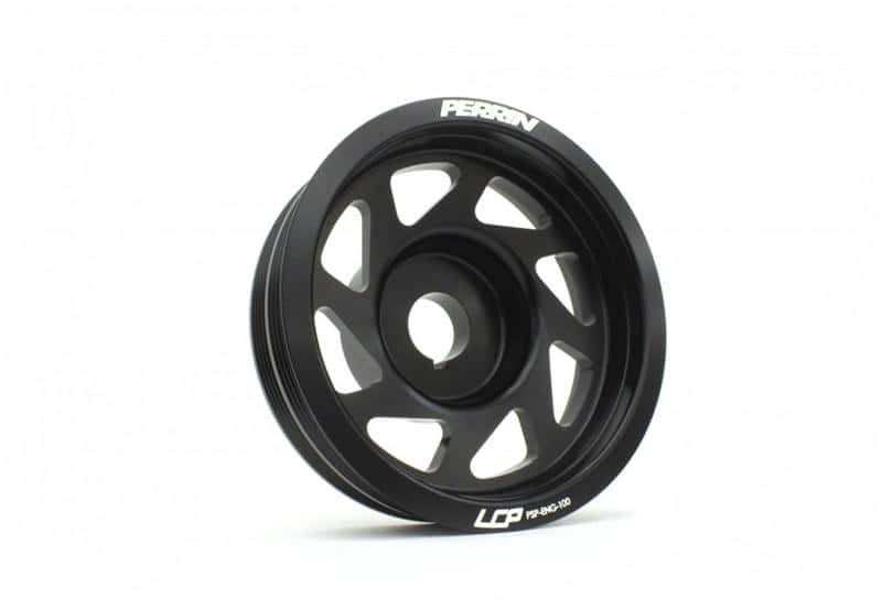 Perrin Performance — PERRIN 93-14 Subaru Impreza (Incl. 02-14 WRX) / 04-21 STI Lightened Crank Pulley - Black - view 1