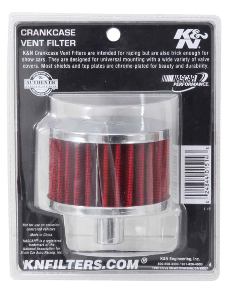 K&N Engineering — K&N Filter 3/4in Vent 3in Diameter 2in Height
Vent Air Filter/Brea
Vent Air Filter - view 6