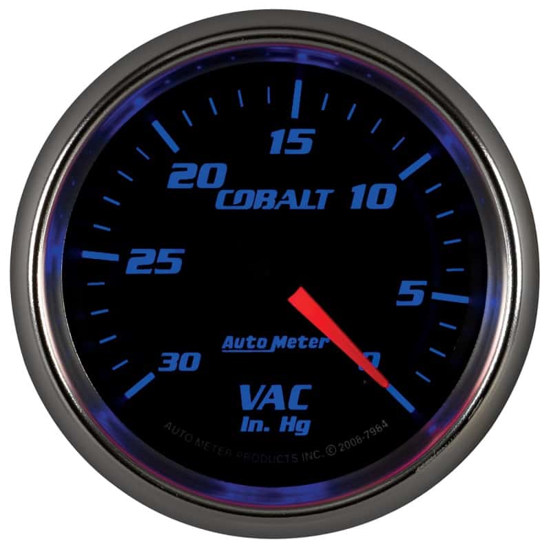 AutoMeter — Autometer Cobalt 2-5/8in. / 0-30 IN HG / Mechanical Vacuum Gauge
GA 2.6" VAC MECH CB - view 10