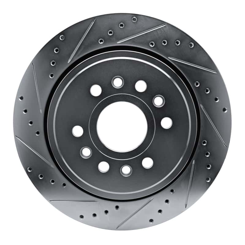 R1 Concepts — R1 21-25 Jeep Grand Wagoneer L Rear Left Drilled & Slotted Silver Brake Rotor - view 1