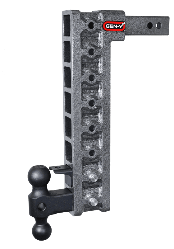GEN-Y Hitch — Gen-Y Mega Duty 2in Shank 17.5in Drop 10K Hitch w/Dual-Ball/Pintle Lock/Stabilizer Kit
Drop Hitch - view 1