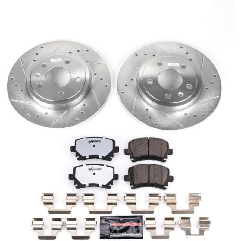 PowerStop — Power Stop 05-09 Audi A4 Rear Z26 Street Warrior Brake Kit - view 1