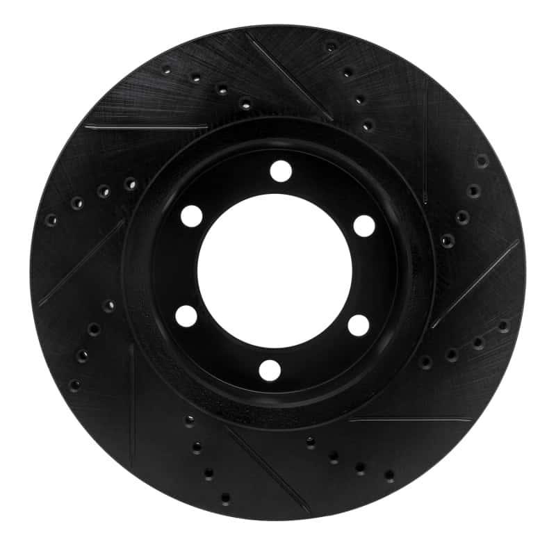 R1 Concepts — R1 00-07 Toyota TUNDRA Front Left Drilled & Slotted Black Brake Rotor
R1 Brake Rotor Drill - view 5