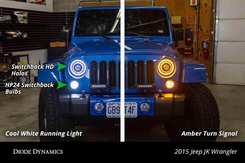 Diode Dynamics — Diode Dynamics Halo Lights LED 50mm Switchback (Pair) - view 5