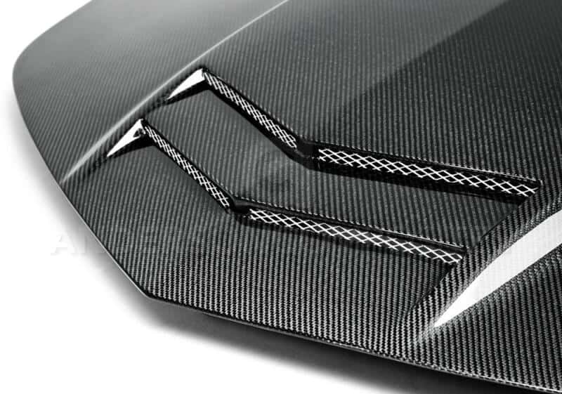 Anderson Composites — Anderson Composites 10-13 Chevy Camaro TT-Style Carbon Fiber Hood - view 4