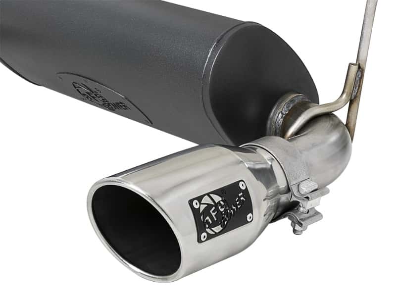aFe — aFe Rebel Series 2.5in 304 SS Cat-Back Exhaust w/ Polished Tips 2018+ Jeep Wrangler (JL) V6 3.6L
Cat-Back Exhaust - view 2