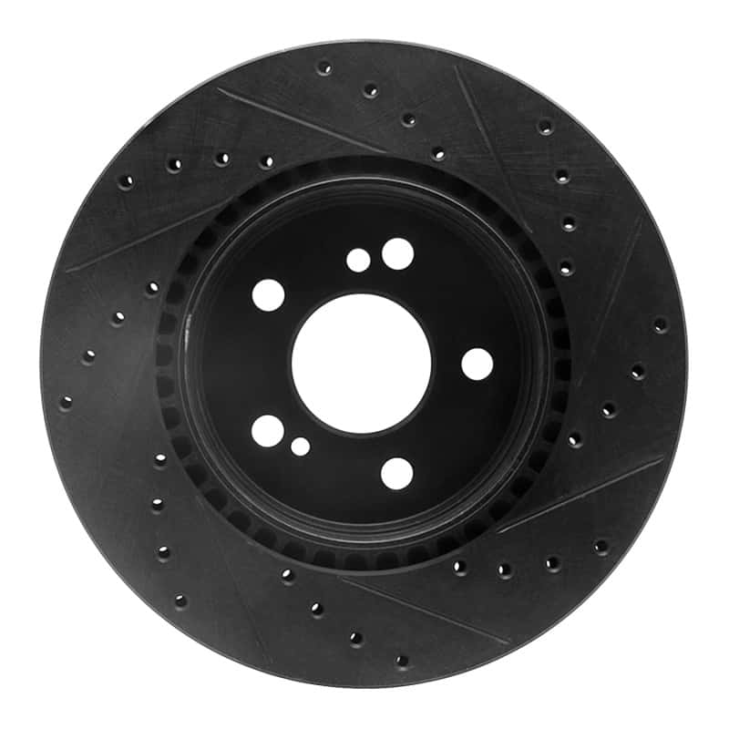 R1 Concepts — R1 93-02 Mercedes-Benz 600SL Rear Left Drilled & Slotted Black Brake Rotor
R1 Brake Rotor Drill - view 5