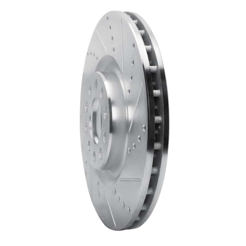 R1 Concepts — R1 2017-2025 Alfa Romeo Giulia Front Right Drilled & Slotted Silver Brake Rotor
R1 Brake Rotor Drill - view 2