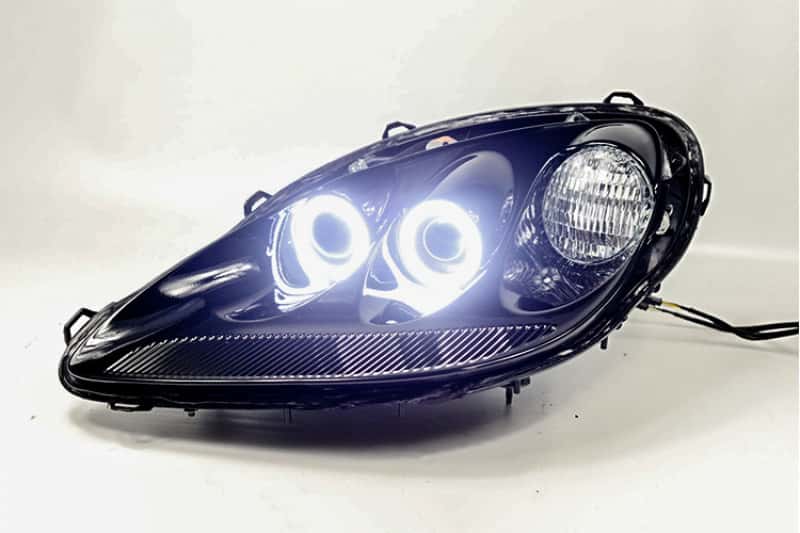 Diode Dynamics — Diode Dynamics Halo Lights LED 70mm - Red Four - view 4