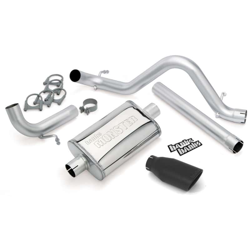 Banks Power — Banks Power 12-15 Jeep 3.6L Wrangler Unlimited - 4dr Monster Exh Sys - SS Single Exh w/ Black Tip
Performance Exhausts
Monster Exhaust - view 3
