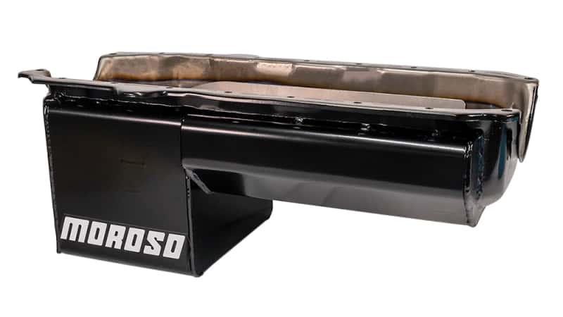 Moroso — Moroso Pre-85 Chevrolet Small Block/Dart SHP Power Pouch Wet Sump 7qt 8.25in Steel Oil Pan - Black - view 1