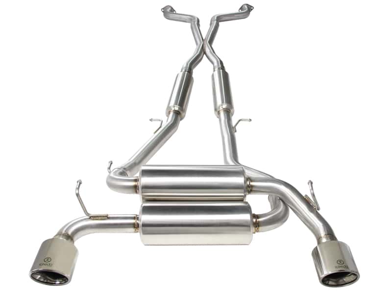 aFe — aFe Takeda 2-1/2in 304SS Cat-Back Exhaust Infiniti G37 08-13/Q60 14-15 V6-3.7 w/ Polished Tips
Cat-Back Exhaust - view 3