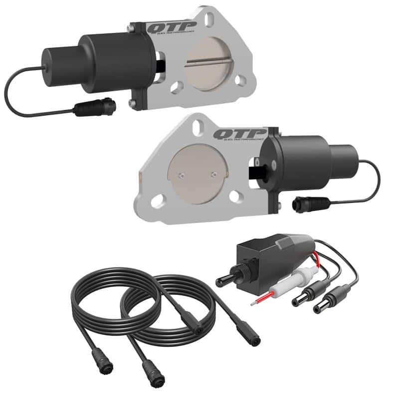 QTP — QTP 2.5in Bolt-On QTEC Dual Electric Cutout Valves - Pair - view 3
