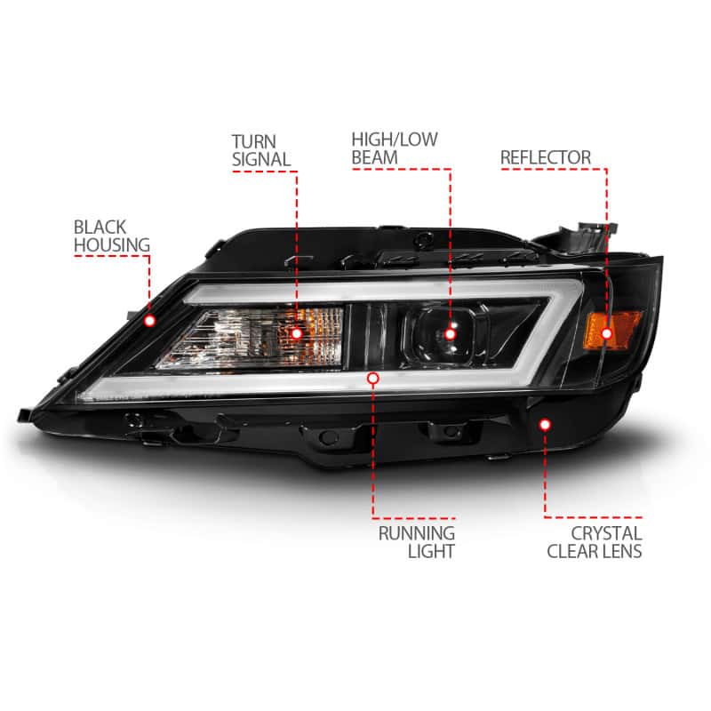 ANZO — ANZO 14-20 Chevrolet Impala Square Projector LED Bar Headlights w/ Black Housing
Head Light Set
HdLtSet - view 10