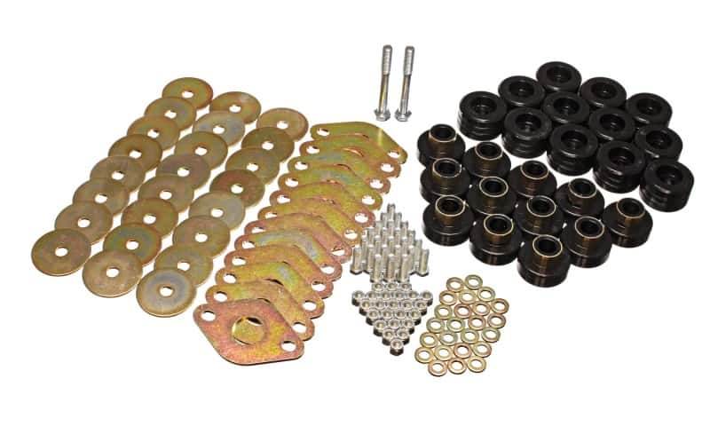 Energy Suspension — Energy Suspension Body Mount Set W/Hardware - Black
BodyMntBshKt - view 2