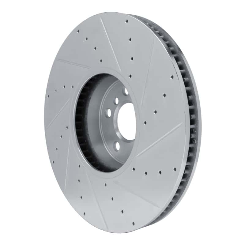 R1 Concepts — R1 16-25 BMW M240I xDrive Left Front Drilled & Slotted Silver Brake Rotor
R1 Brake Rotor Drill - view 4