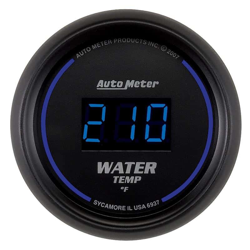 AutoMeter — Autometer Cobalt Digital 52.4mm Black 0-300 deg F Water Temperature Gauge
GA 2" WTEMP 340F CBD - view 2