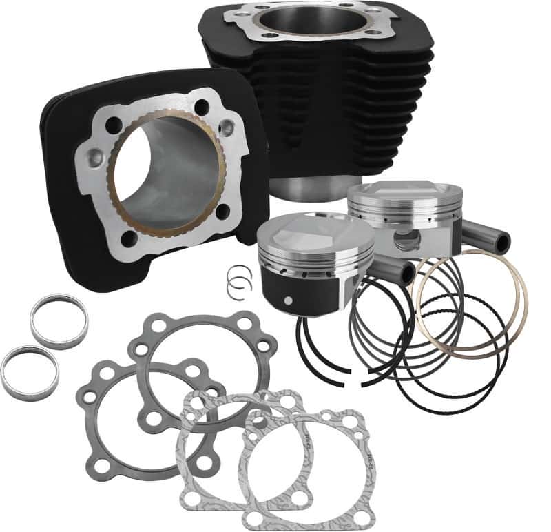 S&S Cycle — S&S Cycle 86-21 Sportster Models High Compression 1250cc Conversion Kit - Wrinkle Black - view 2