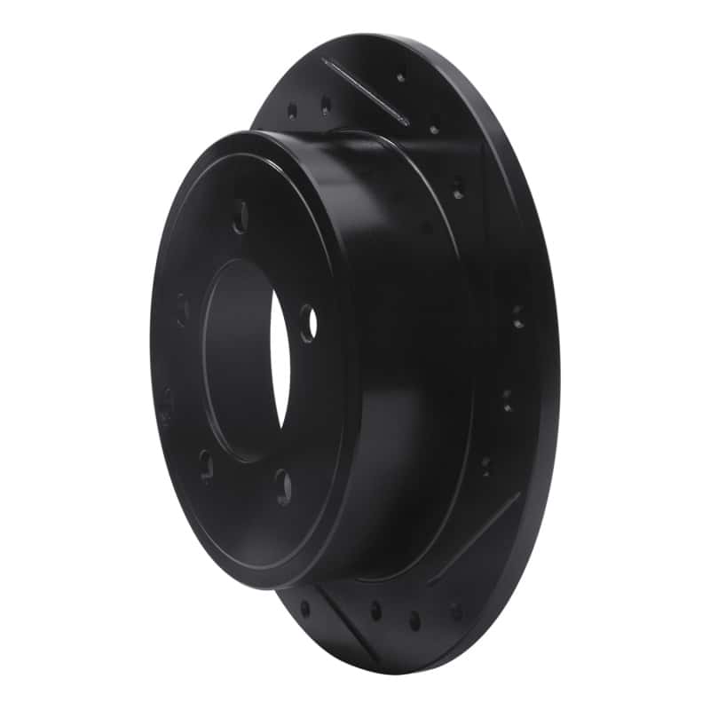 R1 Concepts — R1 07-17 Chrysler 200 Rear Right Drilled & Slotted Black Brake Rotor
R1 Brake Rotor Drill - view 2