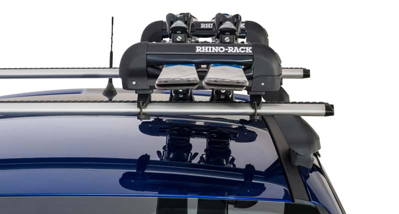 Rhino-Rack — Rhino-Rack Universal Ski Carrier - Fits 2 Pairs of Skis - Black - view 5