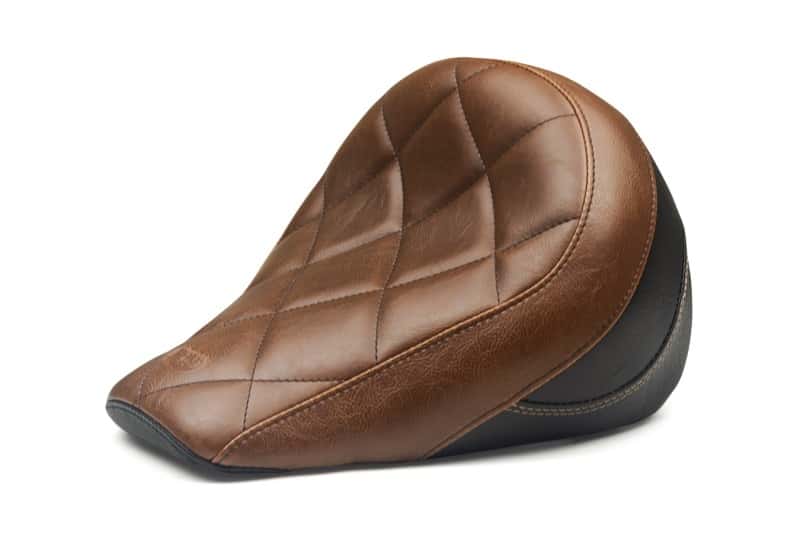 Mustang Motorcycle — Mustang 18-21 Indian Scout Bobber Standard Touring Solo Seat Diamond Stitch - Brown - view 1