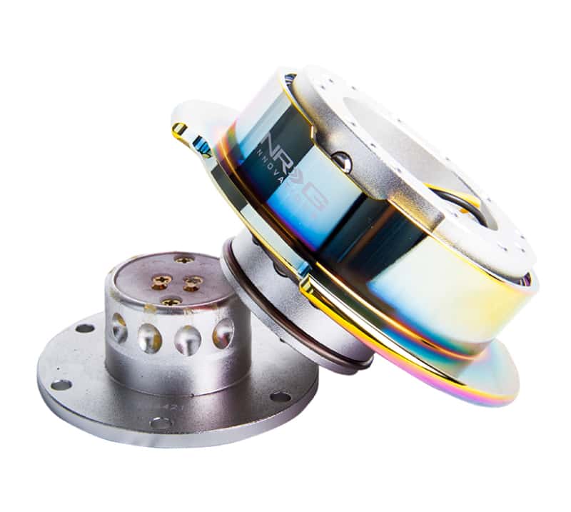 NRG — NRG Quick Release Gen 2.5 - Silver Body / Neochrome Ring - view 2
