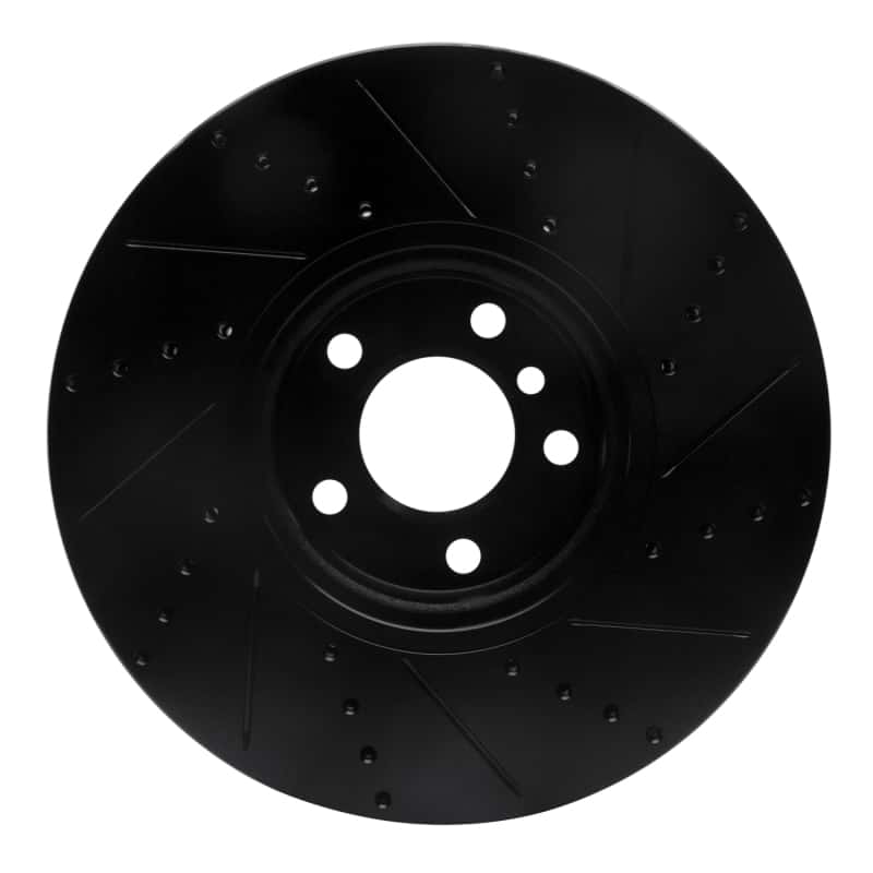R1 Concepts — R1 10-18 BMW 535I GT Right Front Drilled & Slotted Black Brake Rotor
R1 Brake Rotor Drill - view 5