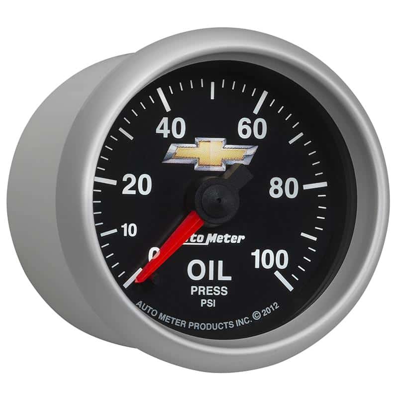 AutoMeter — AutoMeter Gauge Oil Press 2-1/16in. 100PSI Digital Stepper Motor Chevy Gold Bowtie
GA 2" OP 100PSI COPO - view 6