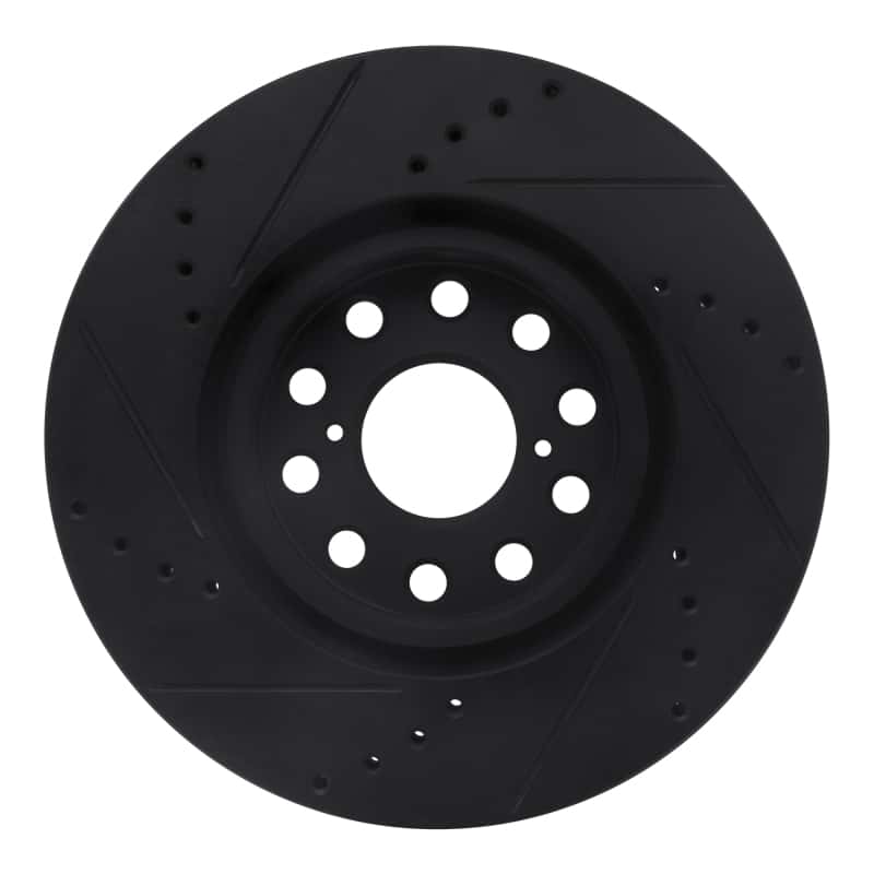 R1 Concepts — R1 93-98 Toyota Supra Front Right Drilled & Slotted Black Brake Rotor
R1 Brake Rotor Drill - view 5