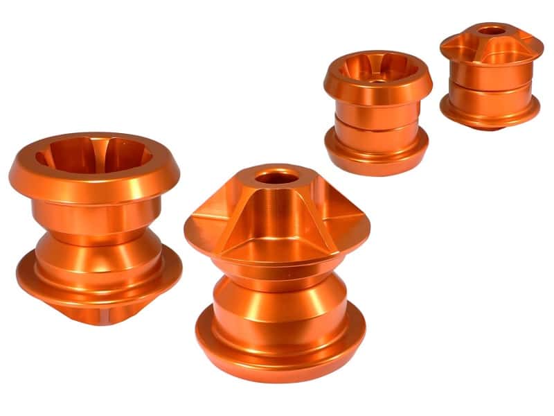 aFe — aFe Control PFADT Series Subframe Mount Set; Chevrolet Camaro 10-14 - Orange
Subframe Mount Set - view 1