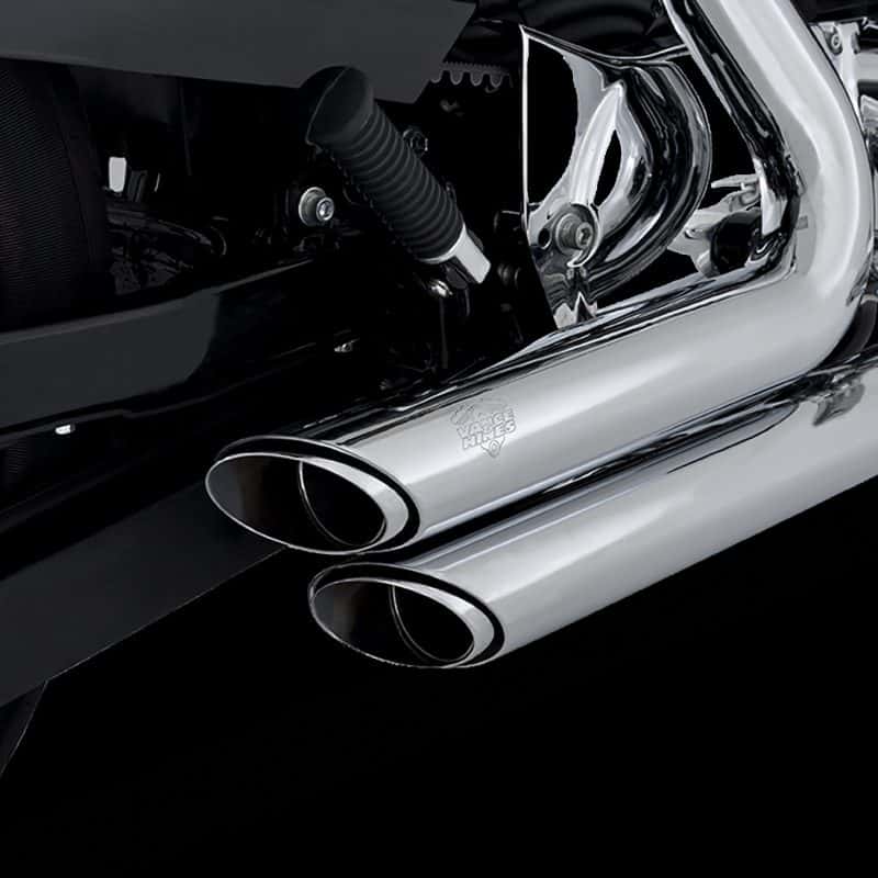 Vance and Hines — Vance & Hines HD Sportster 14-22 Shortshots Stag Chrome Full System Exhaust - view 1