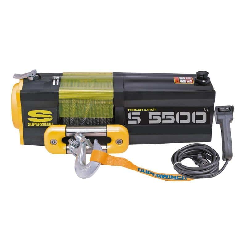 Superwinch — Superwinch 5500 LBS 12V DC 7/32in x 60ft Steel Rope S5500 Winch
Winch - view 2