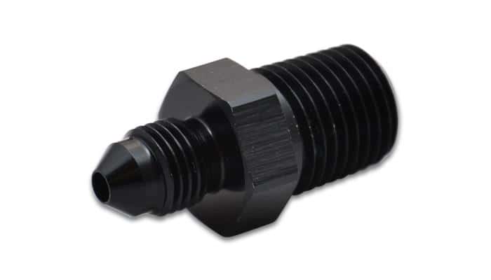 Vibrant — Vibrant -4AN to 3/8in NPT Straight Adapter Fitting - Aluminum
-4AN-3/8"NPTMLStrFtg
4ANto3/8"NPTAlAdptr
AN Fitting - view 4