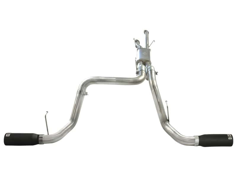 aFe — aFe MACHForce XP 2-1/2in to 3in 409 SS Cat-Back Exhaust w/ Black Tips 10-17 Toyota Tundra V8 5.7L
Cat-Back Exhaust - view 2