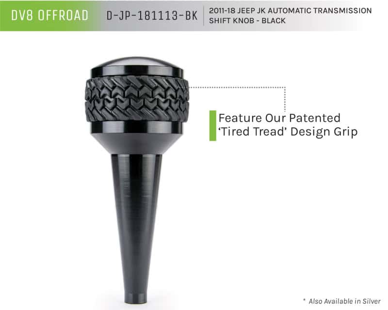 DV8 Offroad — DV8 Offroad 2011-2018 Jeep JK Shift Knob Automatic Black
Shift Knob - view 6