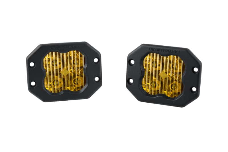 Diode Dynamics — Diode Dynamics SS3 Sport ABL - Yellow Driving Flush (Pair) - view 1