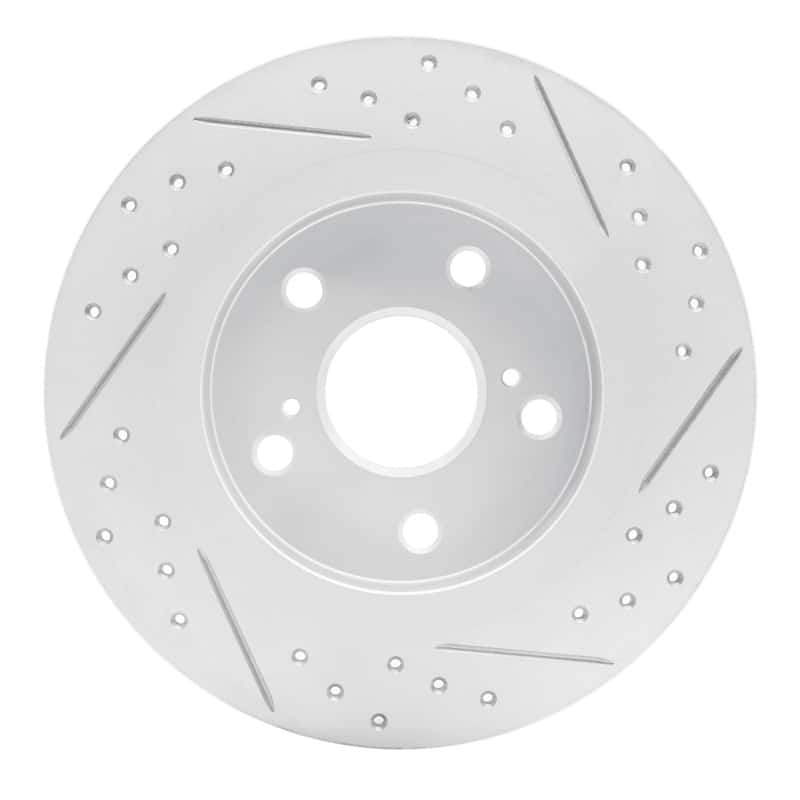 R1 Concepts — R1 11-16 Scion Tc Rear Left Drilled & Slotted Geo-Carbon Rotor - view 5
