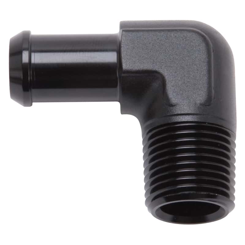 Edelbrock — Edelbrock Hose End 90-Deg 1/2In NPT to 5/8In Barb Black Anodize
KIT PARTS - view 2