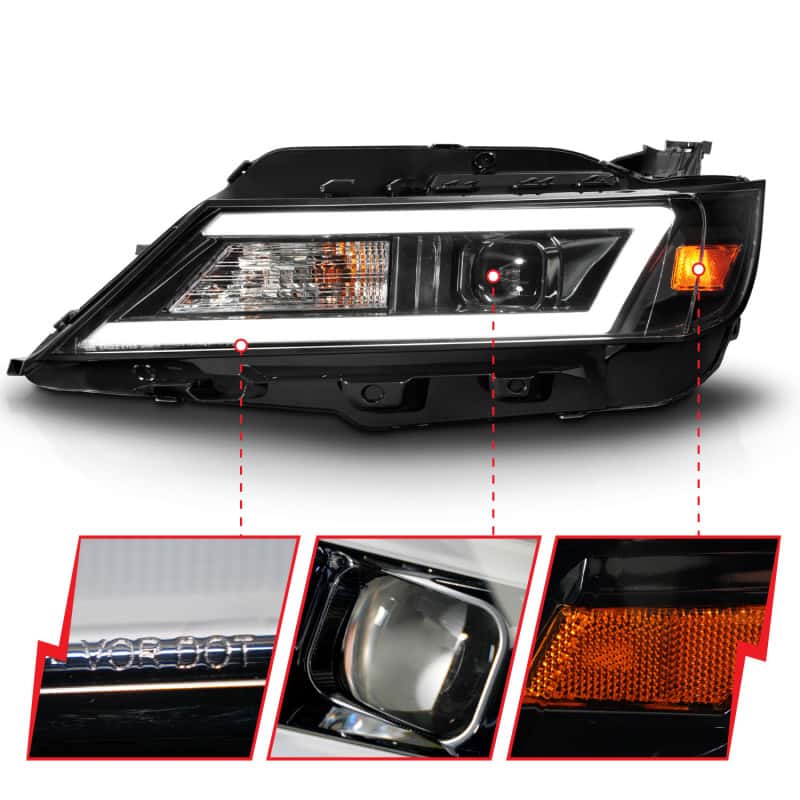 ANZO — ANZO 14-20 Chevrolet Impala Square Projector LED Bar Headlights w/ Black Housing
Head Light Set
HdLtSet - view 4