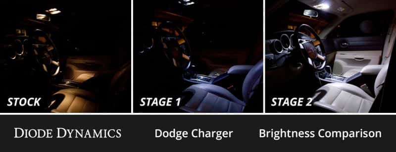 Diode Dynamics — Diode Dynamics 06-10 Dodge Charger Interior LED Kit Cool White Stage 2 - view 3