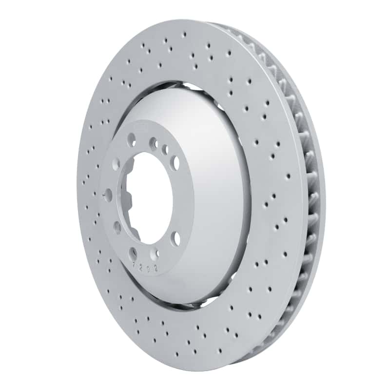 DFC — DFC 16-23 Porsche Cayman Right Front Drilled Hi-Carbon Alloy Geomet Coated Rotor
DFC Brake Rotor - view 2
