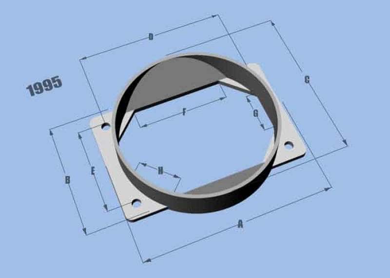 Vibrant — Vibrant MAF Sensor Adapter Plate for Mitsubishi applications use w/ 4.5in Inlet I.D. filters only
4.5"MAFAdptrForMitsu
MAFSensorMitsubishi
MAFSnsrAdpt - view 2