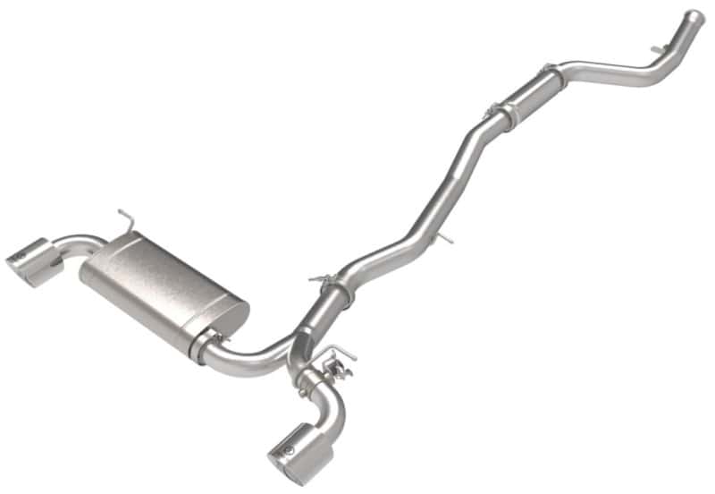 aFe — aFe POWER Takeda 2021 Toyota Supra 2.0L (t) 2.5in-3in 304 SS CB Exhaust w/ Polished Tips
Cat-Back Exhaust - view 2