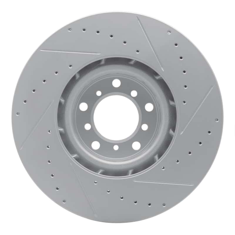 R1 Concepts — R1 00-03 BMW M5 Right Front Drilled & Slotted Geo-Carbon Rotor - view 5