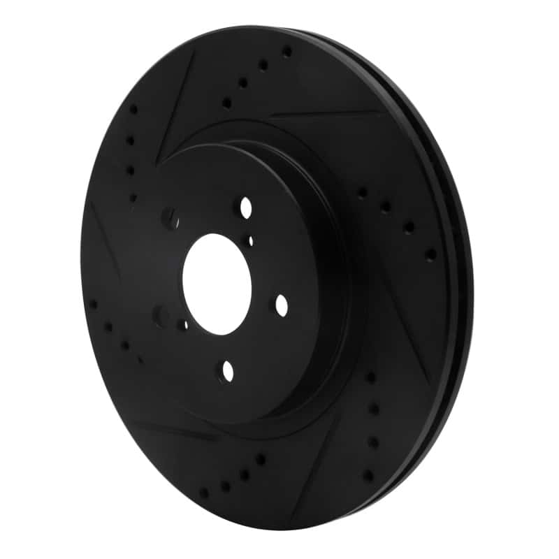 R1 Concepts — R1 17-23 Subaru Crosstrek Front Left Drilled & Slotted Black Brake Rotor
R1 Brake Rotor Drill - view 2