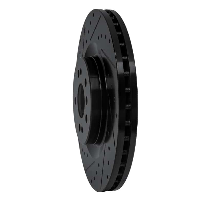 R1 Concepts — R1 06-12 Mercedes-Benz GL350 Front Left Drilled & Slotted Black Brake Rotor
R1 Brake Rotor Drill - view 2