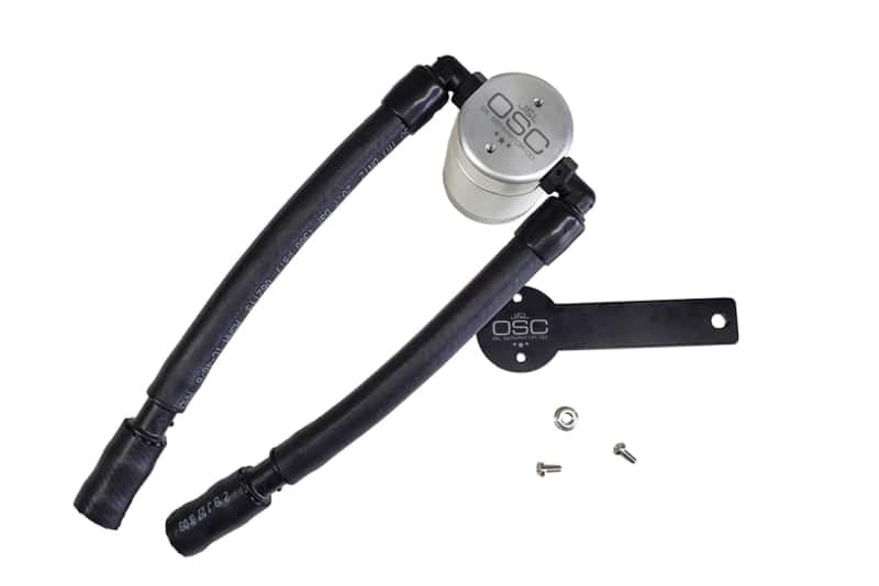 J&L — J&L 13-19 Ford Fusion 1.5L EcoBoost Oil Separator 3.0 Passenger Side - Clear Anodized
Oil Separator - view 1