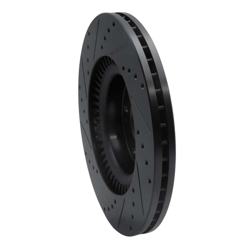 R1 Concepts — R1 10-16 Hyundai Genesis Coupe Front Right Drilled & Slotted Black Brake Rotor
R1 Brake Rotor Drill - view 4