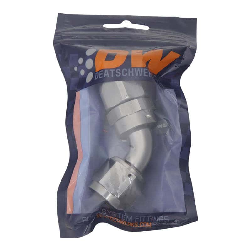 DeatschWerks — DeatschWerks 10AN Female Swivel 60-Degree Hose End CPE - Anodized Titanium - view 3